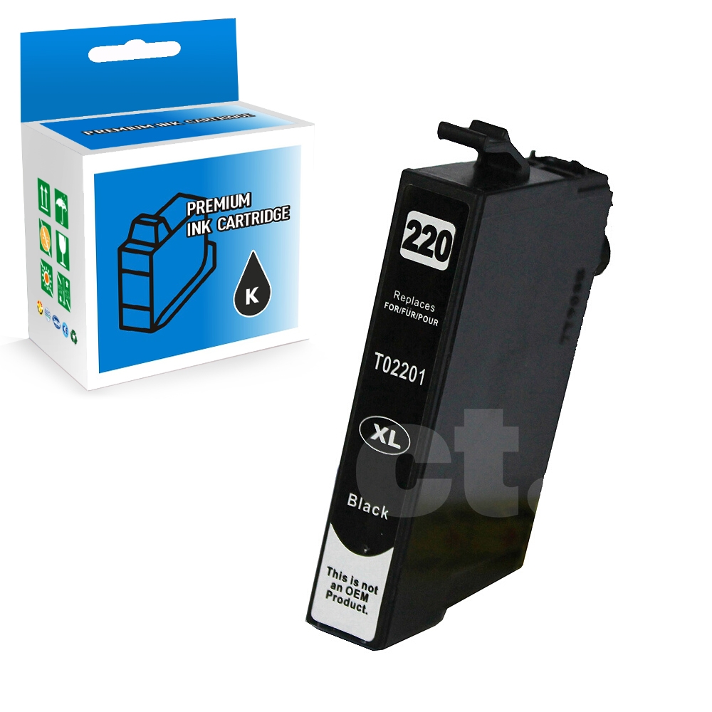 Epson T220XL120 220 XL Compatible Black High Yield Ink Cartridge -1 Pack