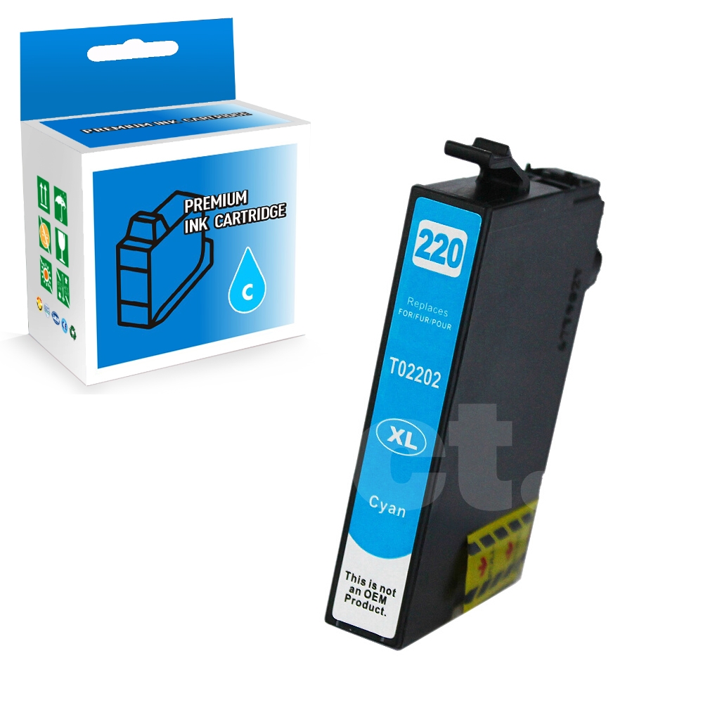 Epson T220XL220 220 XL Compatible Cyan High Yield Ink Cartridge -1 Pack