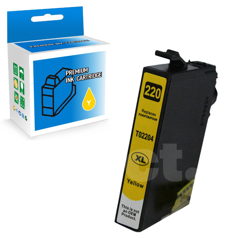 Epson T220XL420 220 XL Compatible Yellow High Yield Ink Cartridge -1 Pack