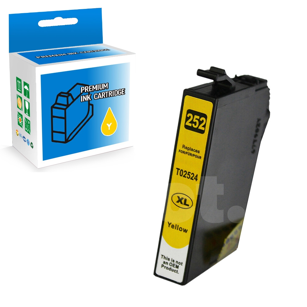 Epson T252XL420 252 XL Compatible Yellow High Yield Ink Cartridge -1 Pack