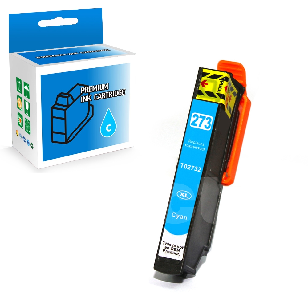 Epson T273XL220 273 XL Compatible Cyan High Yield Ink Cartridge -1 Pack