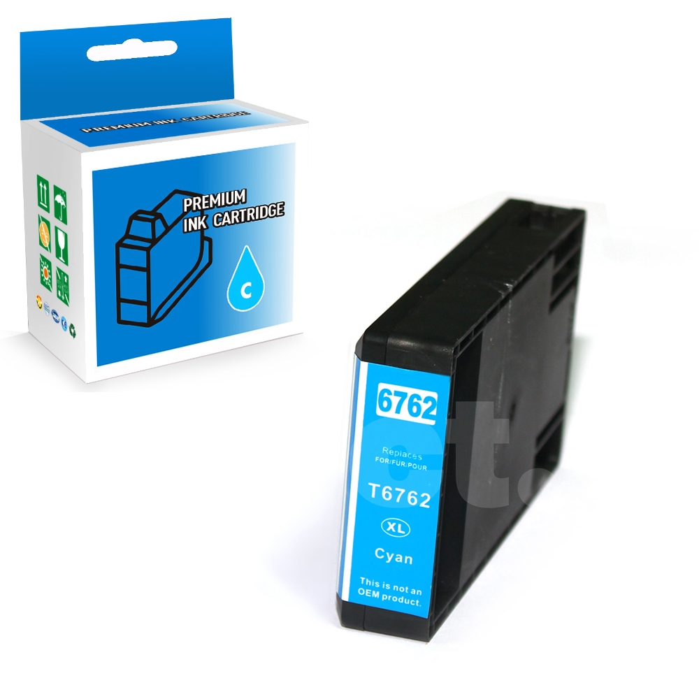 Epson T676XL220 676 XL Compatible Cyan High Yield Ink Cartridge -1 Pack