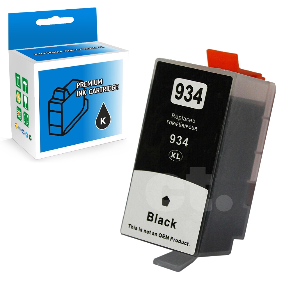 HP 934XL C2P19AN Compatible Black High Yield Ink Cartridge -1 Pack