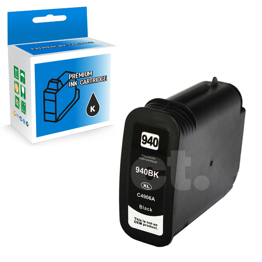 HP 940XL C4906AN Compatible Black High Yield Ink Cartridge -1 Pack