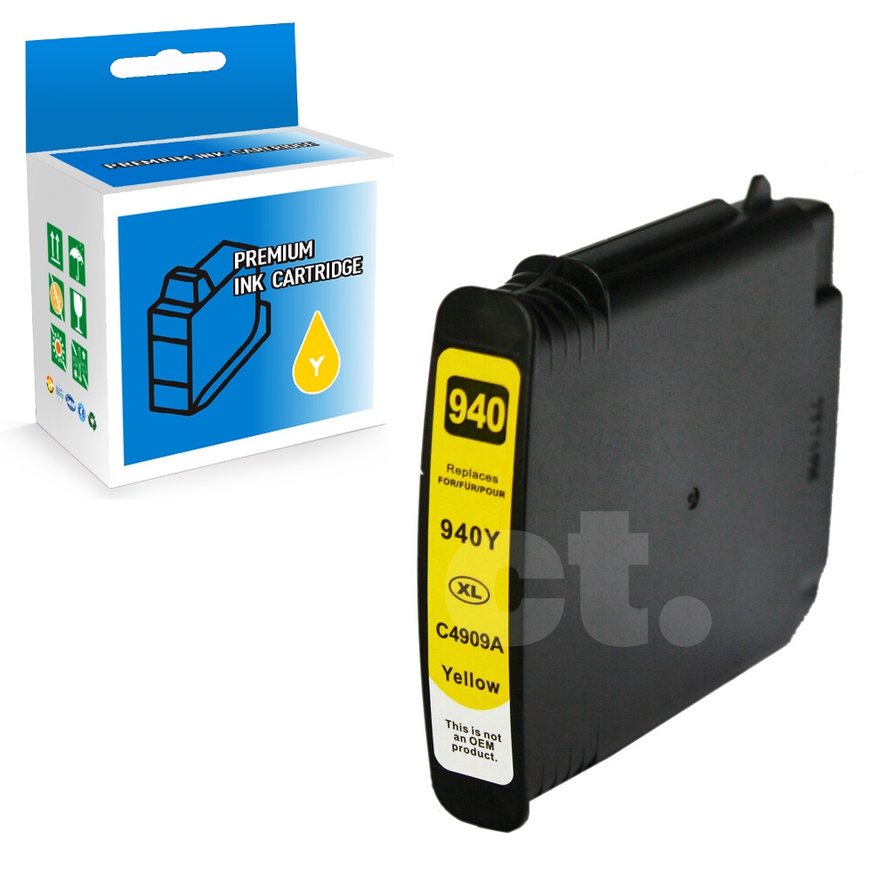 HP 940XL C4909AN Compatible Yellow High Yield Ink Cartridge -1 Pack