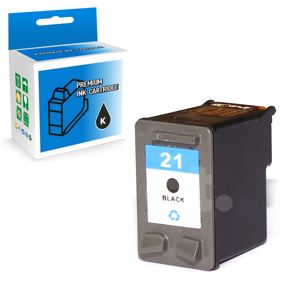 HP C9351A (21) Remanufactured Black Standard Yield Ink Cartridge -1 Pack
