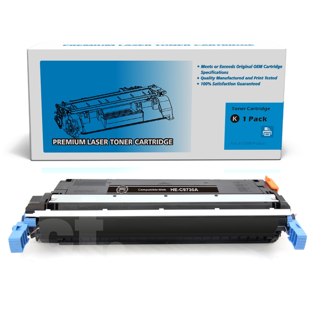 HP C9730A 645A Remanufactured Black Standard Yield Toner Cartridge -1 Pack