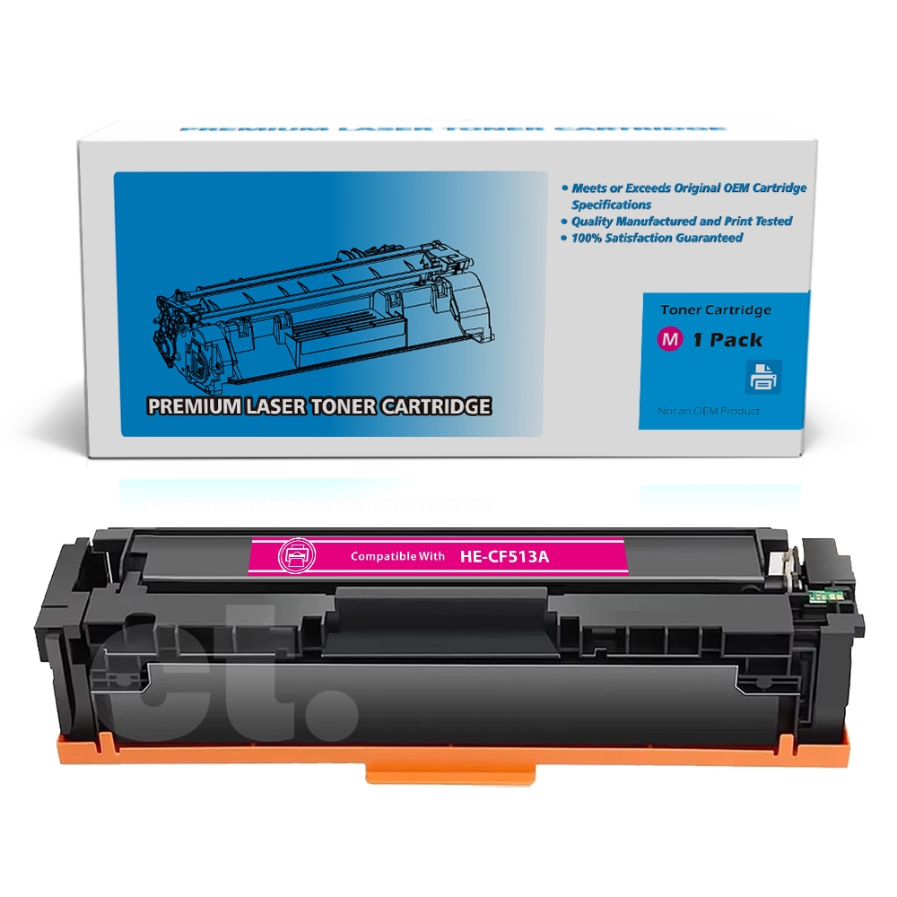 HP CF513A 204A Compatible Magenta Standard Yield Toner Cartridge -1 Pack