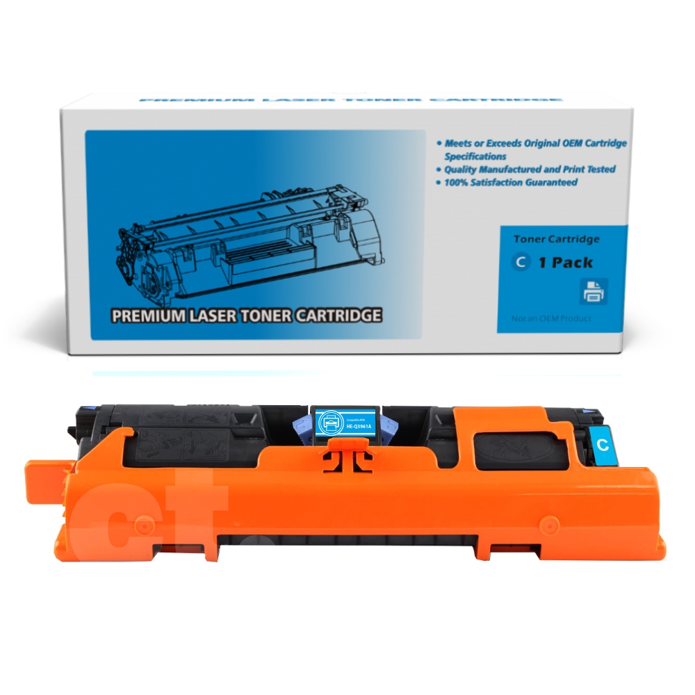 HP Q3961A 122A Remanufactured Cyan Standard Yield Toner Cartridge -1 Pack
