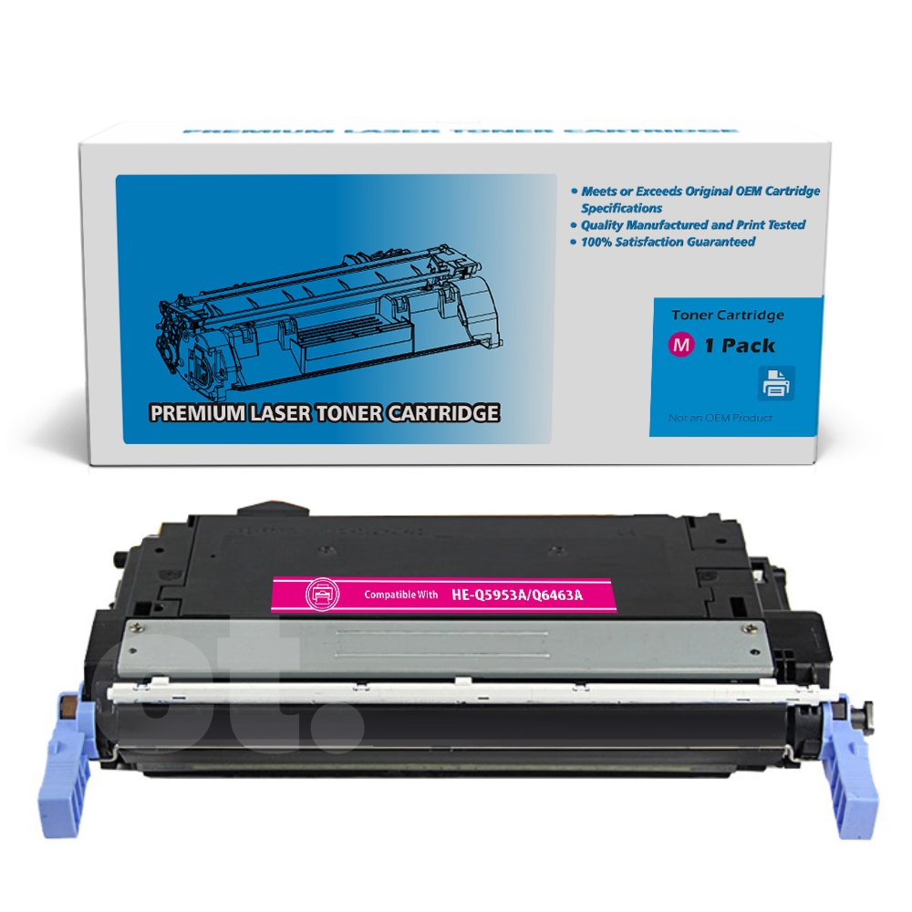 HP Q5953A 643A Q6463A Remanufactured Magenta Standard Yield Toner Cartridge -1 Pack