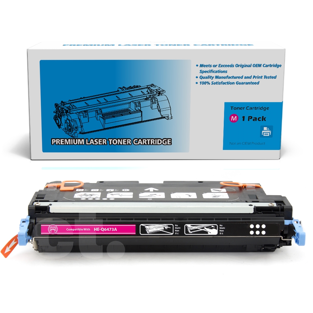 HP Q6473A 501A Remanufactured Magenta Standard Yield Toner Cartridge -1 Pack