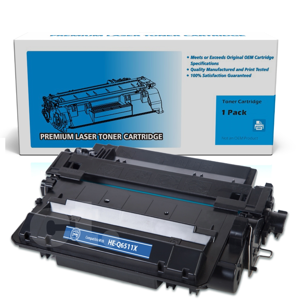 HP Q6511X 11X Compatible Black High Yield Toner Cartridge -1 Pack