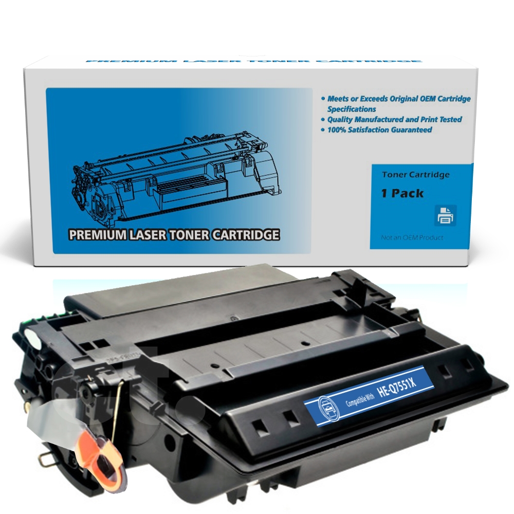 HP Q7551X 51X Compatible Black High Yield Toner Cartridge -1 Pack