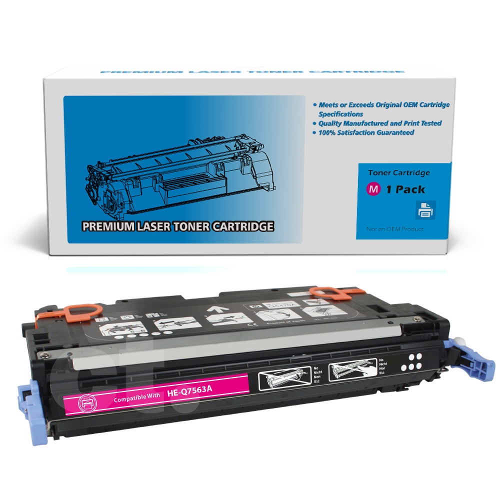 HP Q7563A 314A Remanufactured Magenta Standard Yield Toner Cartridge -1 Pack
