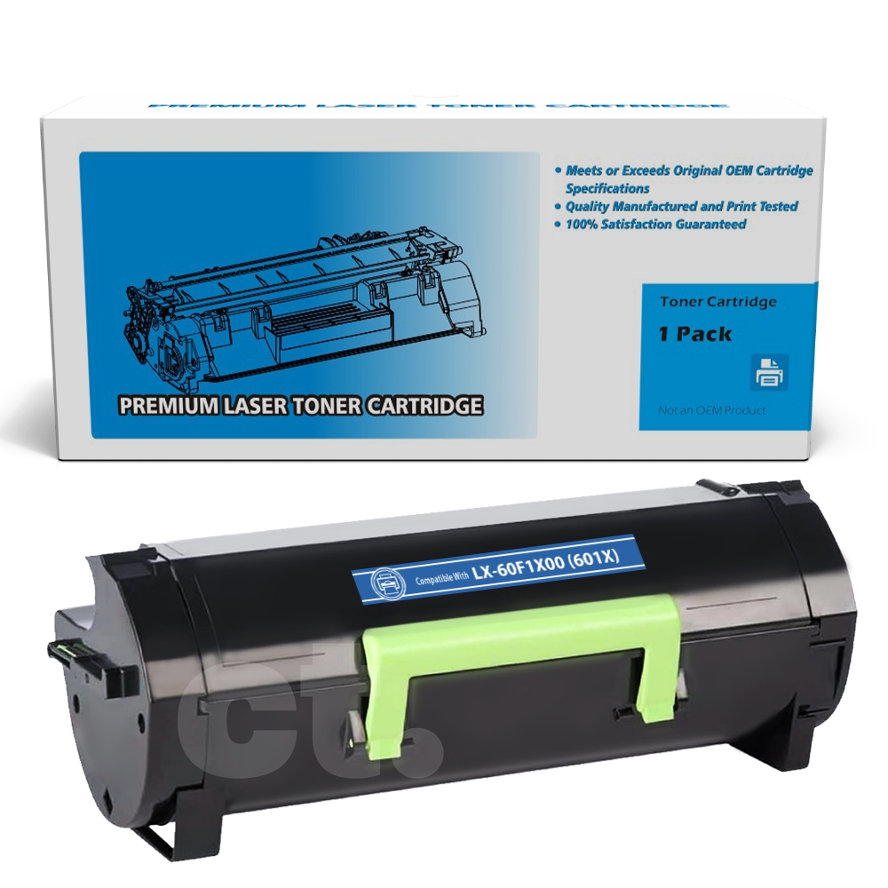 Lexmark 60F1X00 (601X) Remanufactured Black Extra High Yield Toner Cartridge -1 Pack