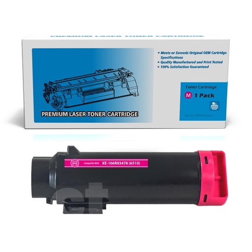 [162250313733] Xerox 106R03478 (6510) Compatible Magenta High Yield Toner Cartridge -1 Pack