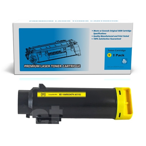 [162250413747] Xerox 106R03479 (6510) Compatible Yellow High Yield Toner Cartridge -1 Pack