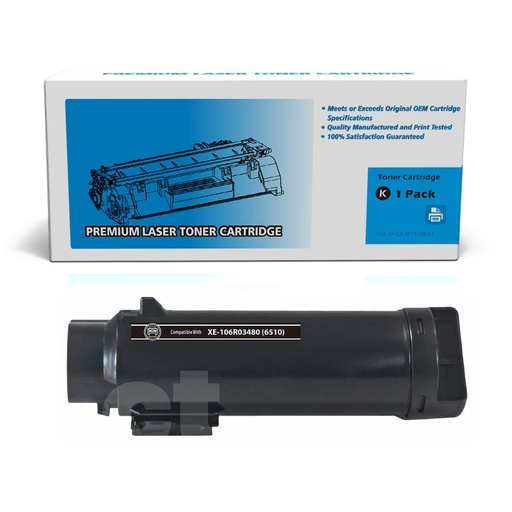 [162250113753] Xerox 106R03480 (6510) Compatible Black High Yield Toner Cartridge -1 Pack