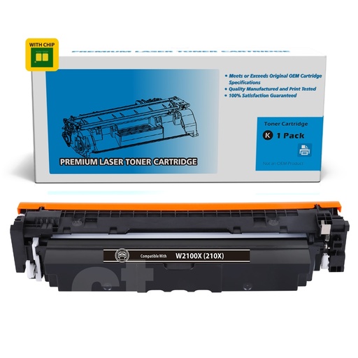 [162140125156] [With Chip] HP W2100X 210X Compatible Black Standard Yield Toner Cartridge - 1 Pack