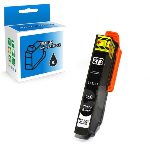 [164131115108] Epson T273XL120 273 XL Compatible Photo Black High Yield Ink Cartridge -1 Pack