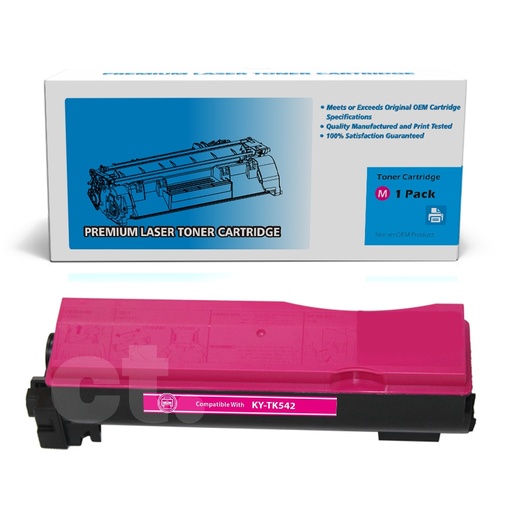 [162170319631] Kyocera TK-542 Compatible Magenta Standard Yield Toner Cartridge -1 Pack