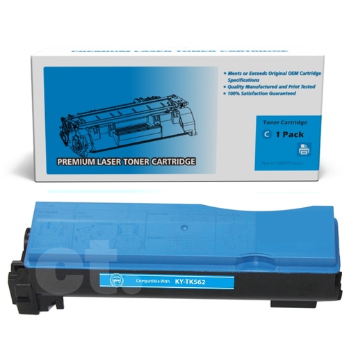 [162170219665] Kyocera TK-562 Compatible Cyan Standard Yield Toner Cartridge -1 Pack