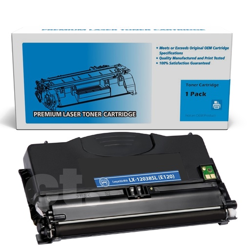 [162180117449] Lexmark 12038SL (E120) Compatible Black Standard Yield Toner Cartridge -1 Pack