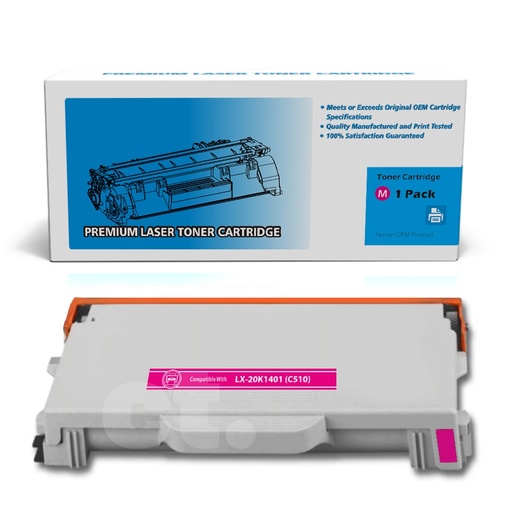 [162180317771] Lexmark 20K1401 (C510) Remanufactured Magenta High Yield Toner Cartridge -1 Pack