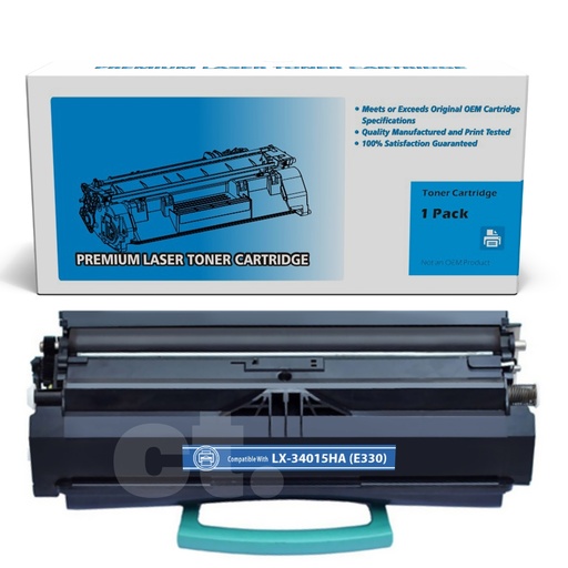 [162180117791] Lexmark 34015HA (E230/E330) Compatible Black Standard Yield Toner Cartridge -1 Pack