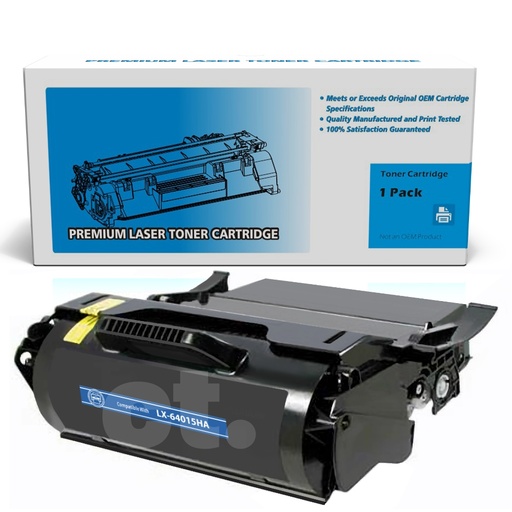 [162180112581] Lexmark 64015HA Remanufactured Black High Yield Toner Cartridge -1 Pack