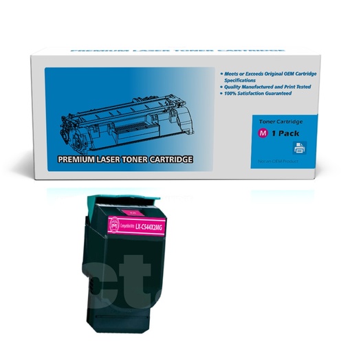 [162180318570] Lexmark C544X2MG (C544) Remanufactured Magenta High Yield Toner Cartridge -1 Pack