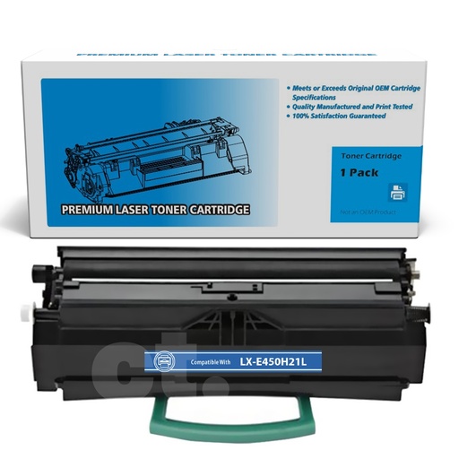 [162180118972] Lexmark E450H21L (E350/E450) Compatible Black Standard Yield Toner Cartridge -1 Pack
