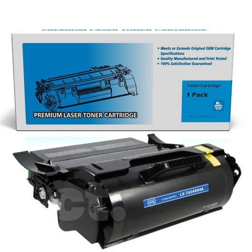 [162180119061] Lexmark T654X04A (T654) Remanufactured Black Extra High Yield Toner Cartridge -1 Pack