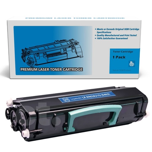 [162180119207] Lexmark X463A21G (X463) Remanufactured Black Standard Yield Toner Cartridge -1 Pack