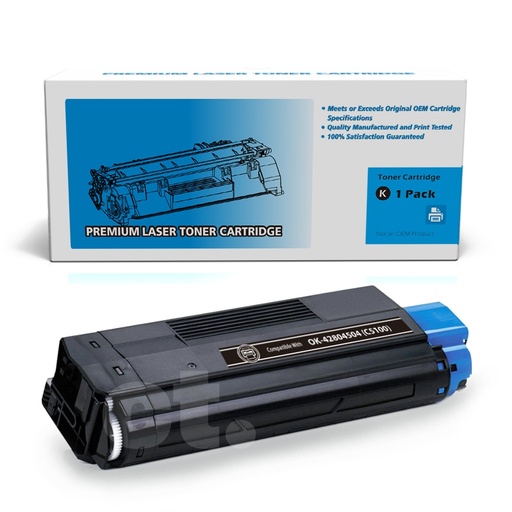[162190119860] OKI 42804504 (C5100/C5300) Compatible Black Standard Yield Toner Cartridge -1 Pack
