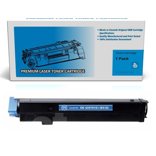 [162190112748] OKI 43979101 (B410) Compatible Black Standard Yield Toner Cartridge -1 Pack