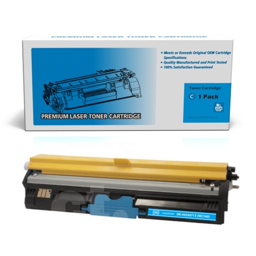 [162190212776] OKI 44250715 Remanufactured Cyan High Yield Toner Cartridge -1 Pack