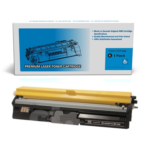[162190112786] OKI 44250716 Remanufactured Black High Yield Toner Cartridge -1 Pack