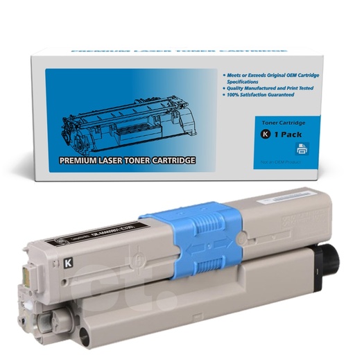 [162190112823] OKI 44469801 Compatible Black Standard Yield Toner Cartridge -1 Pack