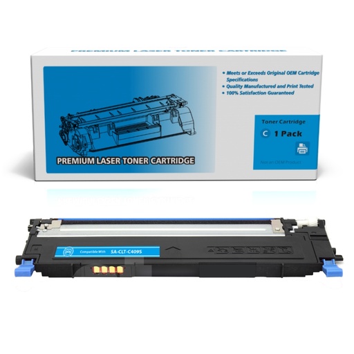 [162220213032] Samsung CLT-C409S Compatible Cyan Standard Yield Toner Cartridge -1 Pack