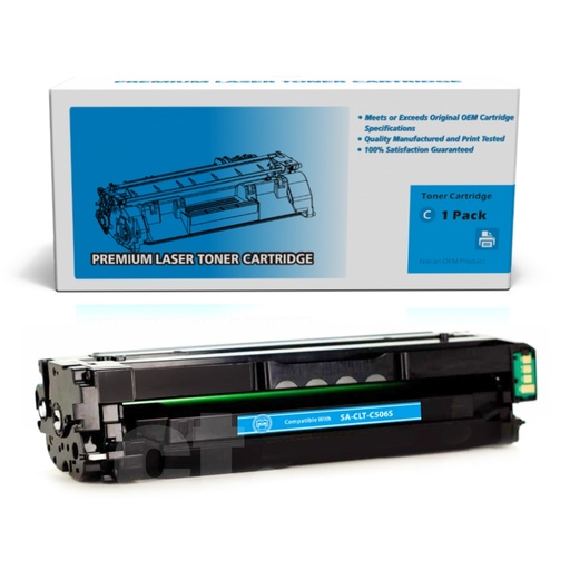 [162220213070] Samsung CLT-C506L Compatible Cyan High Yield Toner Cartridge -1 Pack