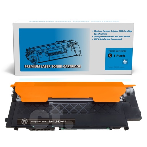 [162220112908] Samsung CLT-K404S Compatible Black Standard Yield Toner Cartridge -1 Pack