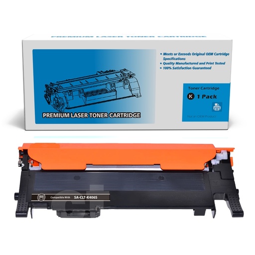 [162220112946] Samsung CLT-K406S Compatible Black Standard Yield Toner Cartridge -1 Pack
