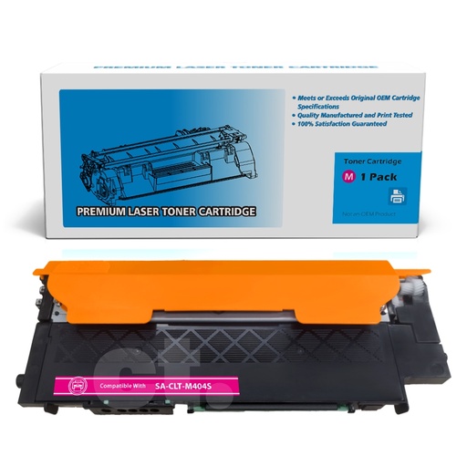 [162220312926] Samsung CLT-M404S Compatible Magenta Standard Yield Toner Cartridge -1 Pack