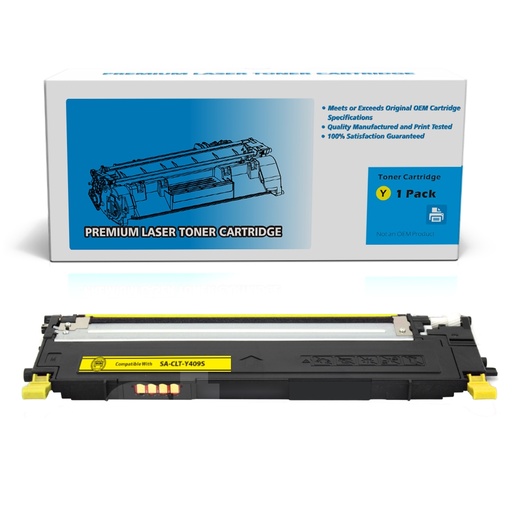 [162220413050] Samsung CLT-Y409S Compatible Yellow Standard Yield Toner Cartridge -1 Pack