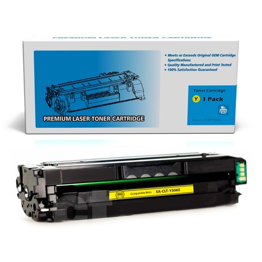 [162220413098] Samsung CLT-Y506L Compatible Yellow High Yield Toner Cartridge -1 Pack