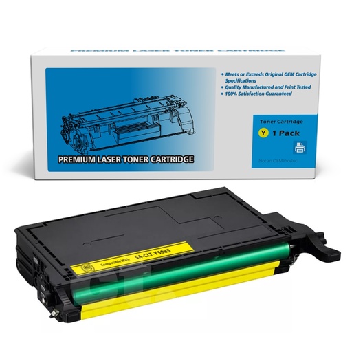 [162220419953] Samsung CLT-Y508L Remanufactured Yellow Standard Yield Toner Cartridge -1 Pack