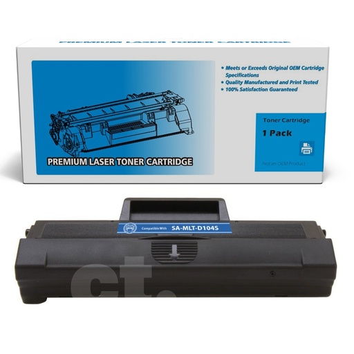 [162220113158] Samsung MLT-D104S Compatible Black Standard Yield Toner Cartridge -1 Pack