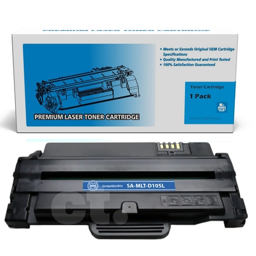 [162220113165] Samsung MLT-D105L Compatible Black High Yield Toner Cartridge -1 Pack