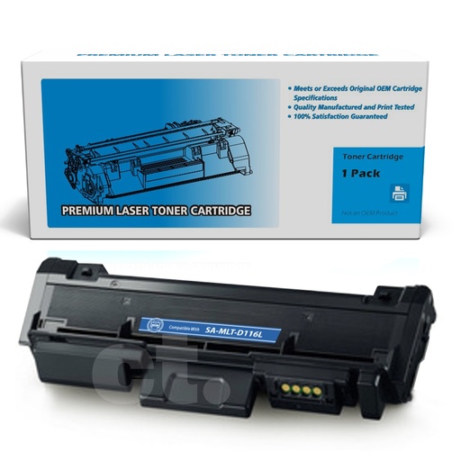 [162220113226] Samsung MLT-D116L Compatible Black High Yield Toner Cartridge -1 Pack